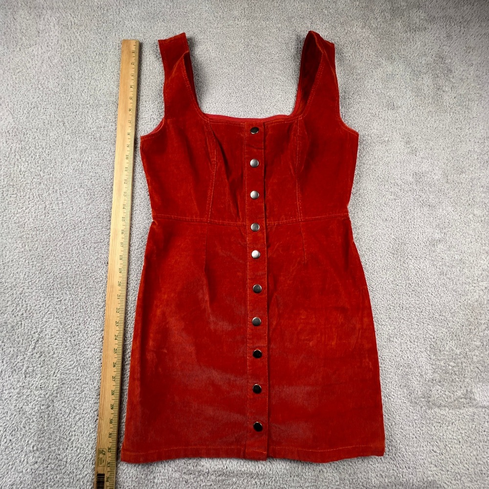 Urban Outfitters Corduroy Mini Dress Womens Size 8 Button Front Retro